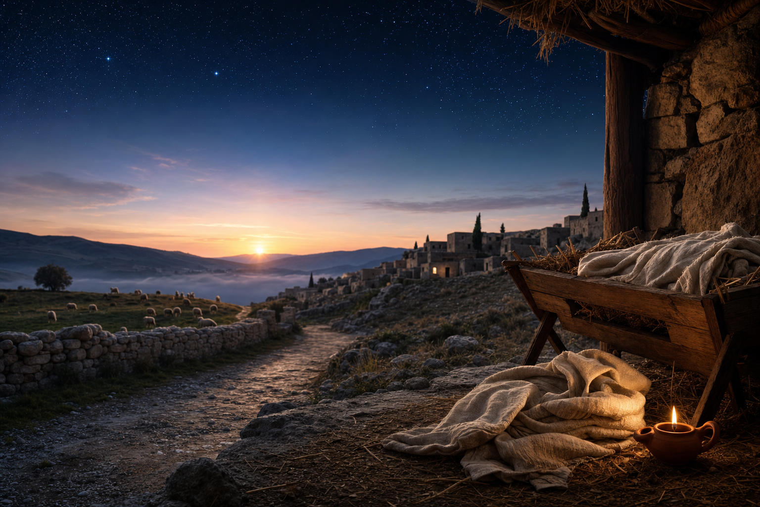 Symbolic header image for Day 33 BIRTH from Luke 2