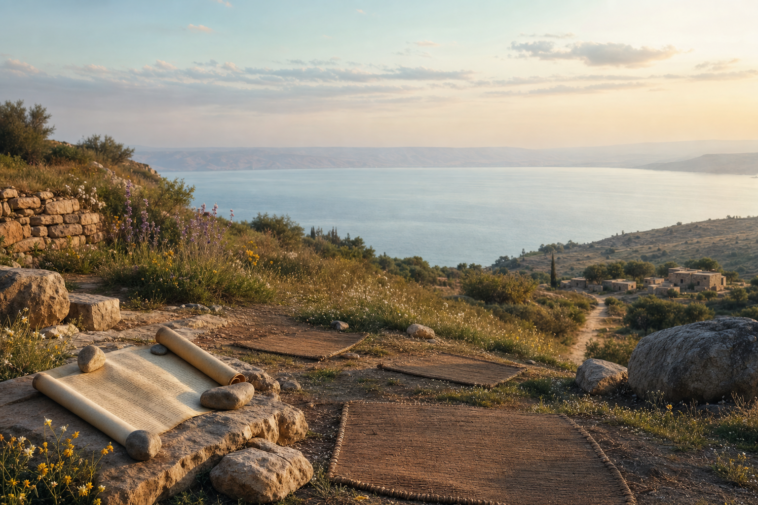 Symbolic header image for Day 37 BEATITUDES from Matthew 5: