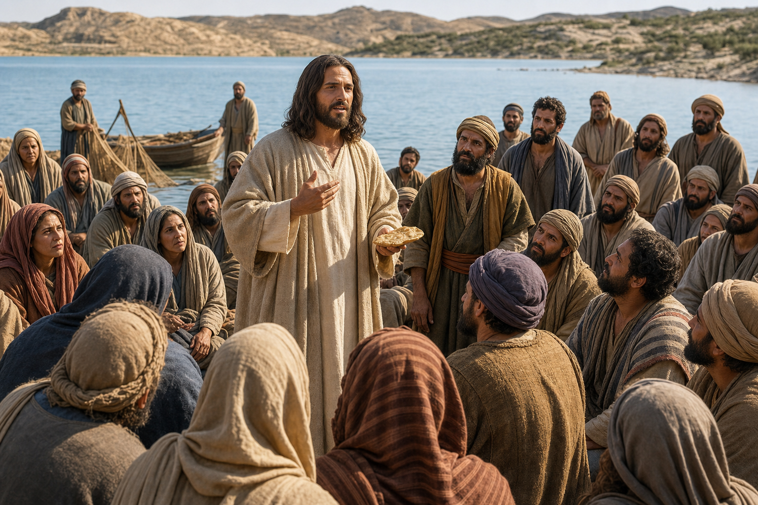 Symbolic header image for Day 45 BREAD OF LIFE from John 6:22-59