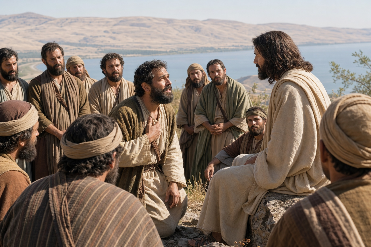 Symbolic header image for Day 48 CONFESSION from Matthew 16:13-20