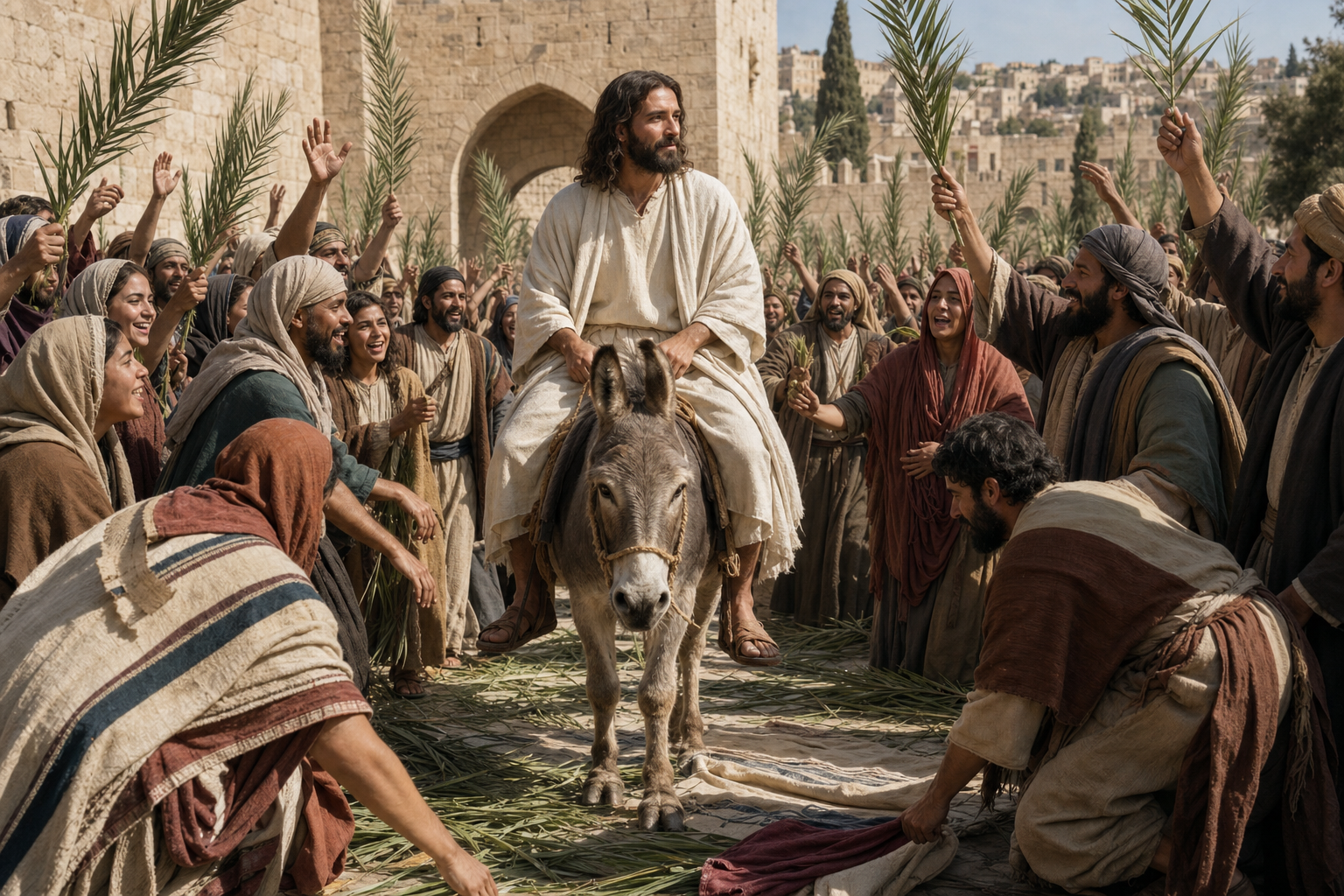 Symbolic header image for Day 54 TRIUMPH from Matthew 21:1-11