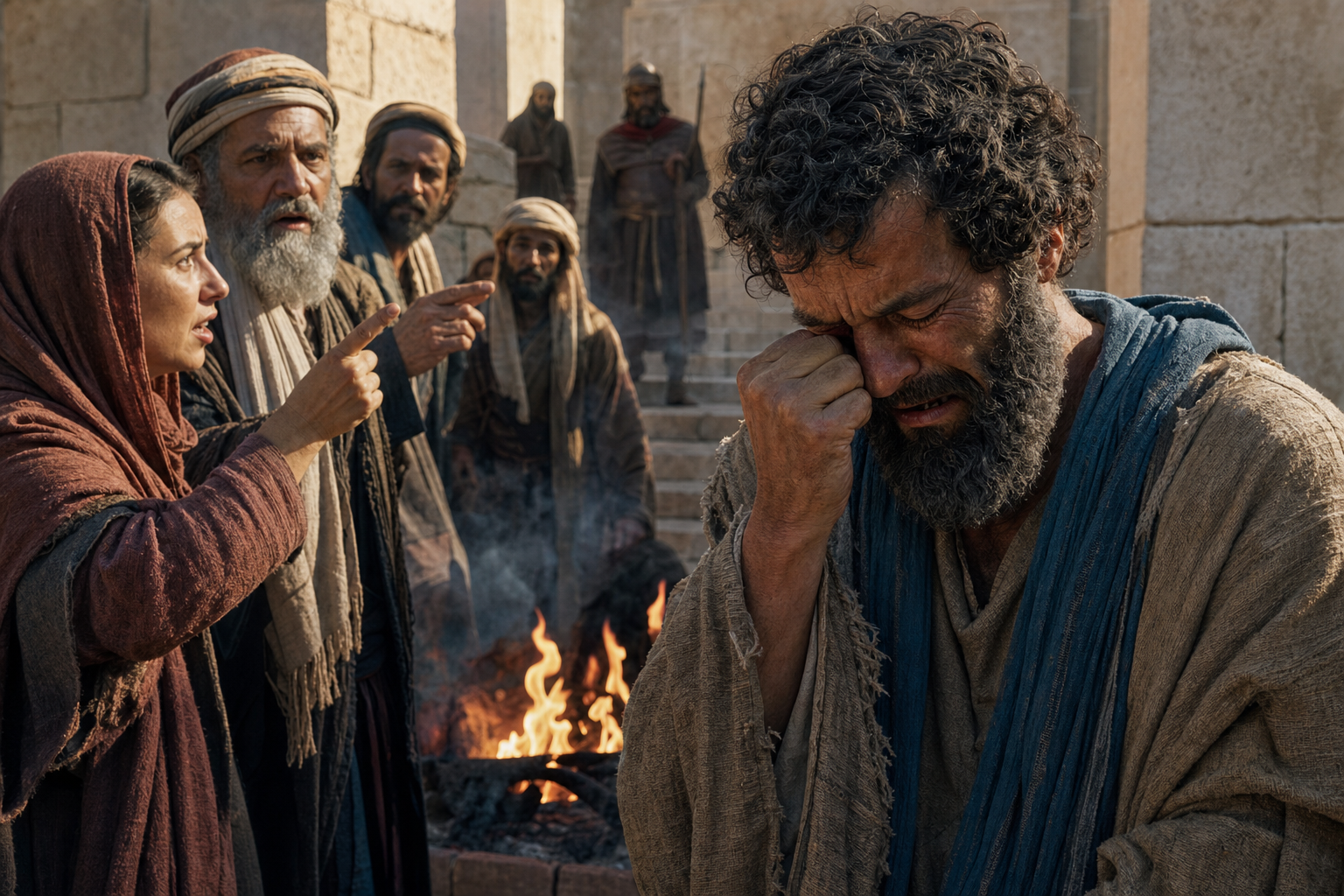 Symbolic header image for Day 57 DENIAL from Matthew 26-27